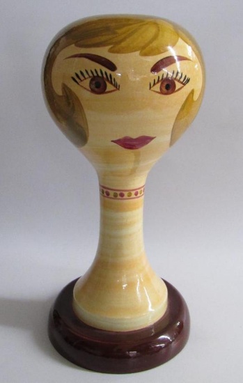 Antique Stangl Pottery 15" Mannequin Head/ Wig or Hat Stand