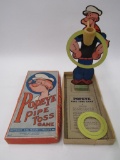 Antique 1930's Popeye Ring Toss Game in orig. Box
