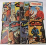 Lot (11) Antique Golden Age Lone Ranger, Roy Rogers, Cowboy Comics