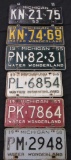 1953-1958 Michigan License Plates Display