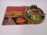 Antique Marx Tin Wind-Up Honeymoon Express Toy