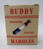 Antique Buddy Brand Marbles Full Box