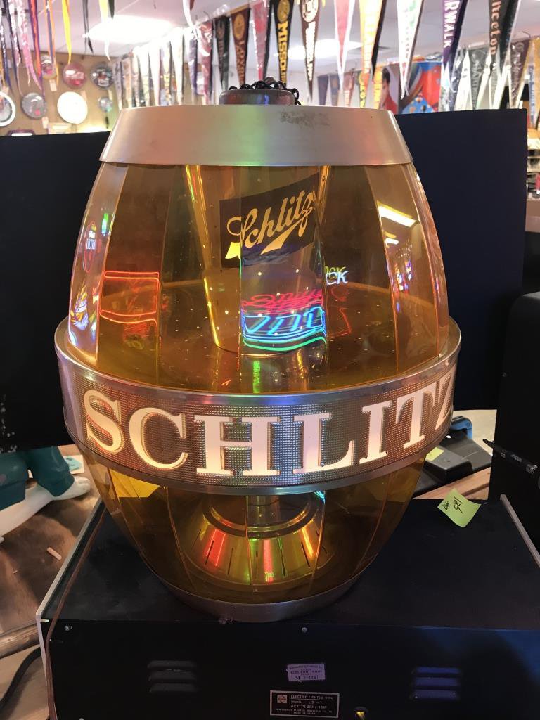 Schlitz Beer Lighted Keg 18