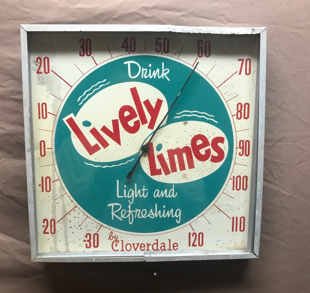 Lively Limes Square Thermometer 12