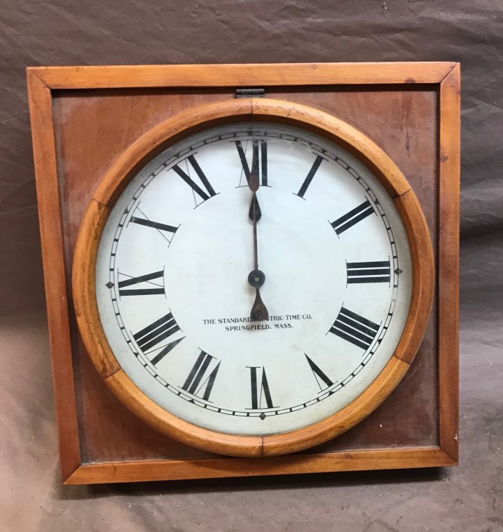 Standard Electric Clock    Wooden Frame
