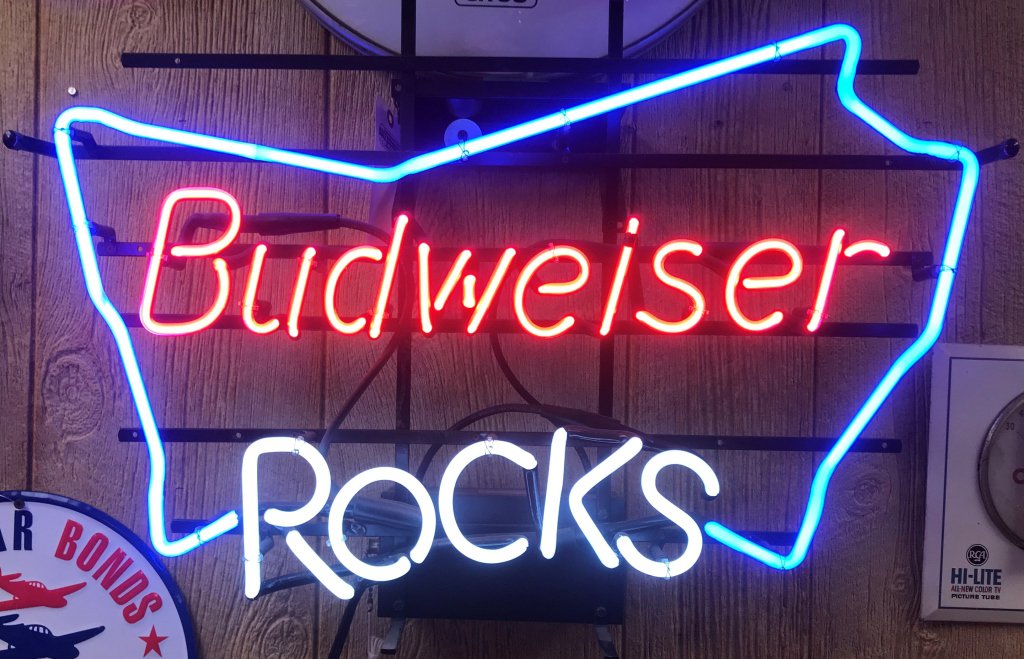 Budweiser Rocks Neon Sign     18