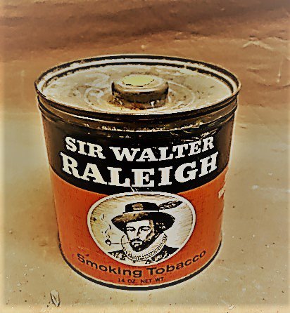 Sir Walter Raleigh Smoking Tobacco can