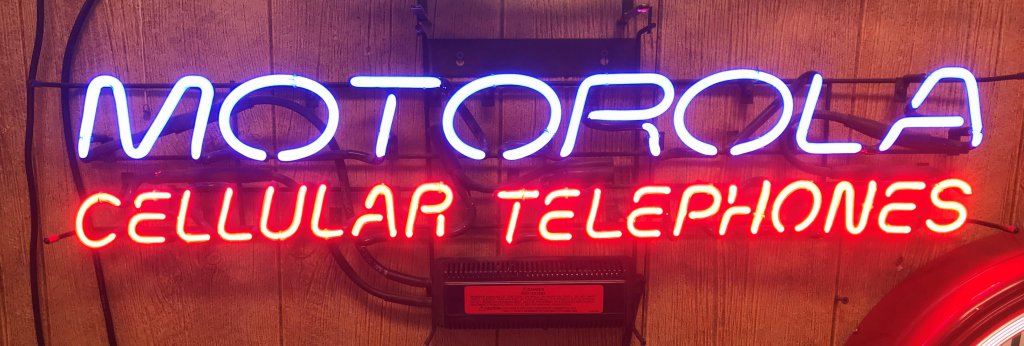 Motorola Cellular Telephones neon sign