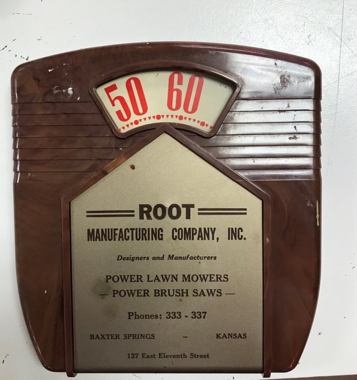 Root Manufacturing Co.1940/1950 Scale Thermometer