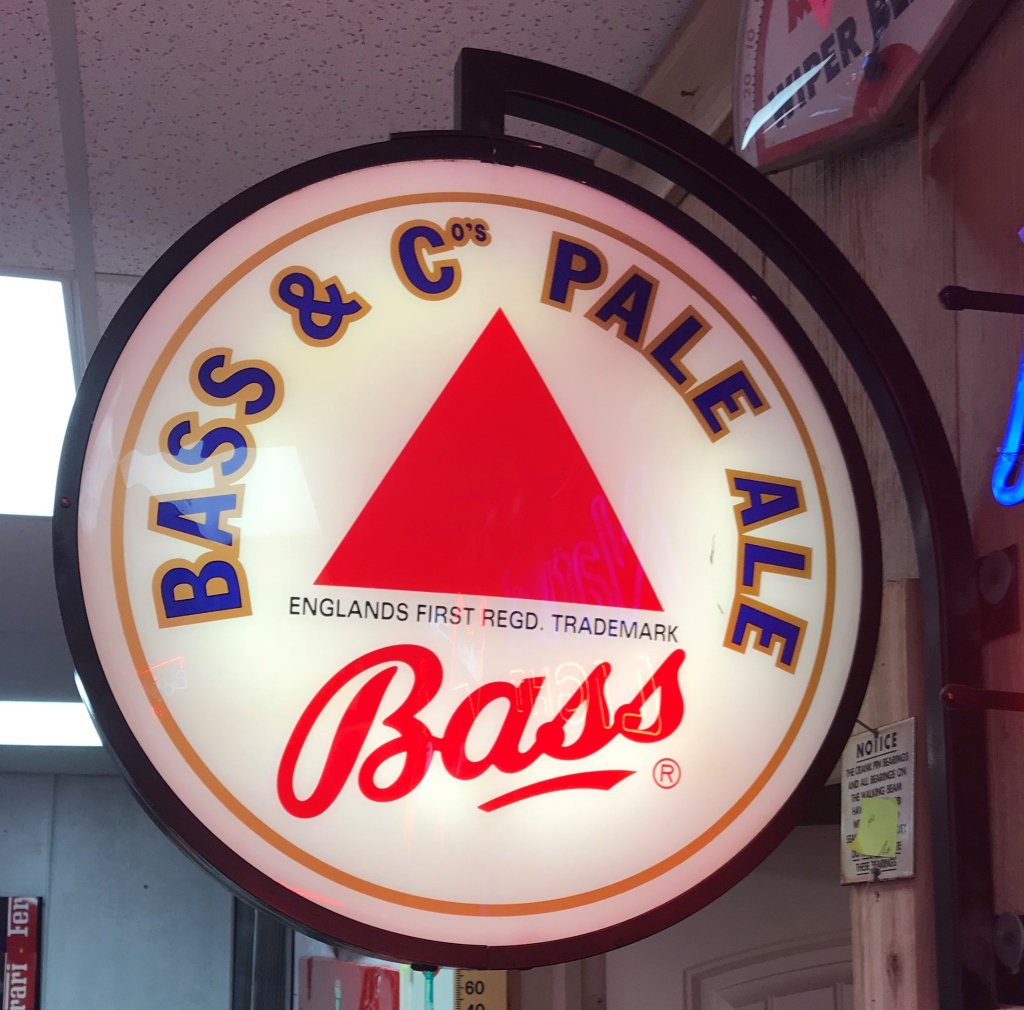 Bass & Pale Wall Mount Double Sided Light Sign
