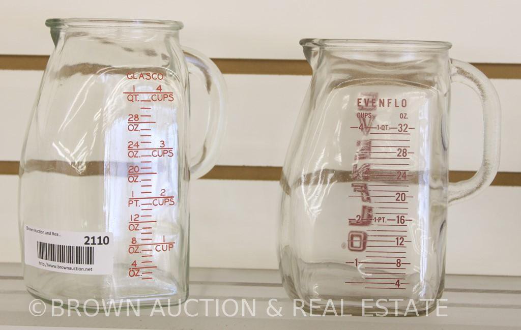 (2) Clear (4 cups) measuring cups: 1-Evenflo