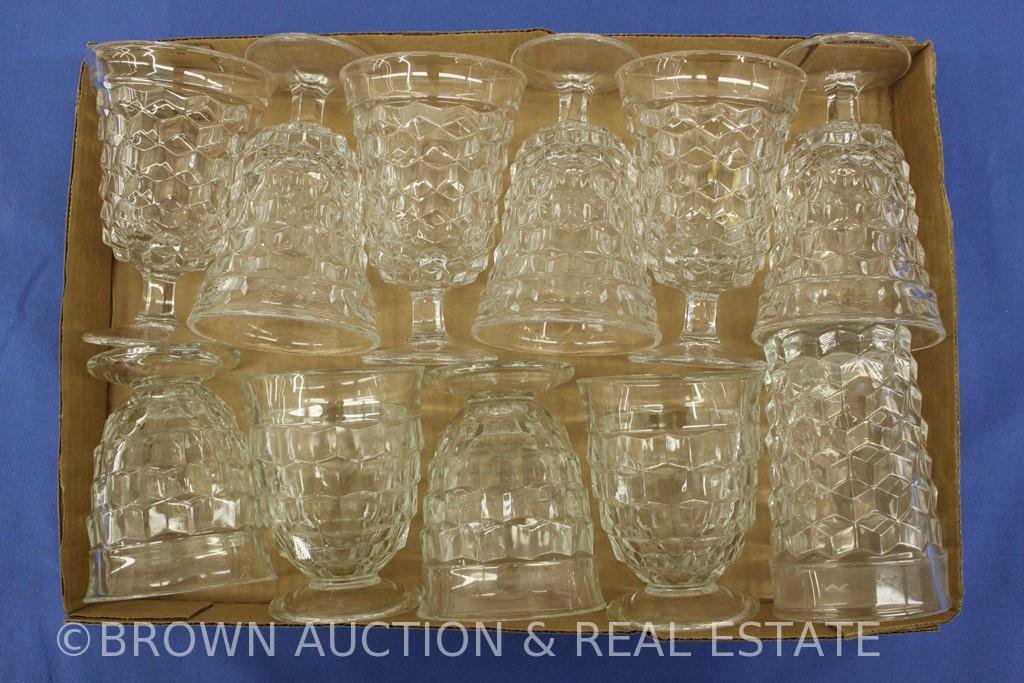 (11) American Fostoria tumblers and goblets