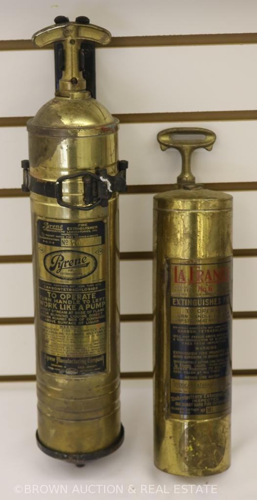 (2) Fire extenguishers - LaFrance and Pyrene
