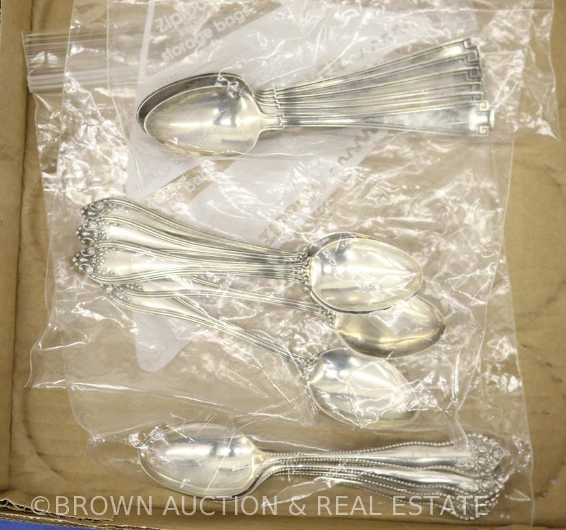(2) Sets of 6 spoons and (1) Set of 5 spoons, mrkd. Sterling