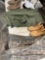 Bivy cover, Labo boot 12, duffle bag, hat, Danner boots 13 1/2. 5 pieces