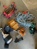 Climbing gear. Notch Gecko spikes, AWP tool bag, Weaver 1040SM logging belt, rope with hooks