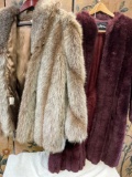 Coats Brown/ grey is size 8 Purple is medium. 2 pieces