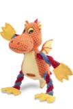 (2) GOOLA Dog Squeaky Toys, Cute Dragon Interactive Plush Stuffed Toy with 5 Squeakers and Crinkle