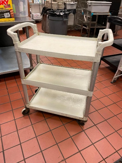 Cambro HD NSF Utility Cart, 3 Shelves - 33in H 16in x 24in