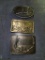 Lot of 3 Outdoor or Gun Related, Hunting Belt Buckles