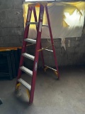 Werner 6ft Fiberglass A-Frame Step Ladder