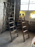 Lot of 2 A-Frame Set Ladders