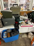 Large Supply of Ammo Boxes, Supplies, Trigger Pull Scale, Gun Locks, Ammo Bags