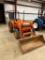 26-17: KUBOTA L2350 D. 4X4 TRACTOR WITH 155 WOODS DUAL FRONT LOADER, 830 HR