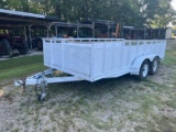 Dual axle trailer 12ft. With sides