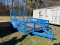 10ft. Single axle metal trailer with rails and ramp