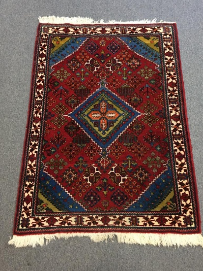 Colorful Blue and Red Area Rug
