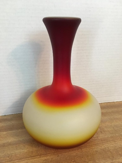 Antique Imperial Peachblow Glass Vase Circa 1868