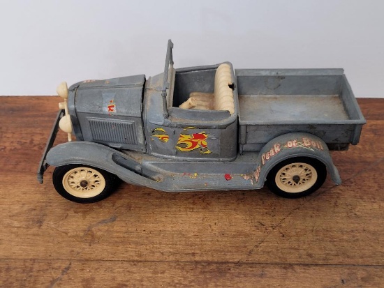 Vintage Hubley Die Cast Metal Gray Car