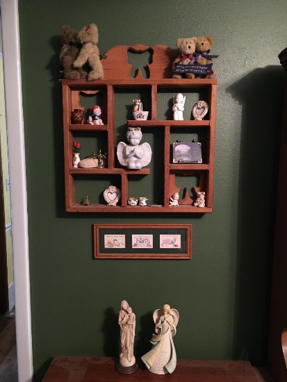 Wooden Shelf, Contents and Picture
