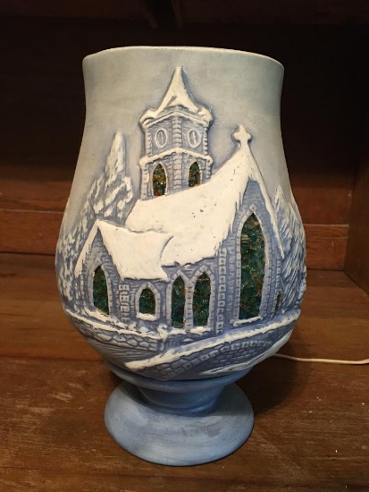 Ceramic Lighted Winter Decor Piece