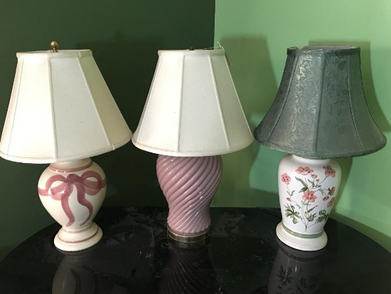 Lot of 3 Lamps