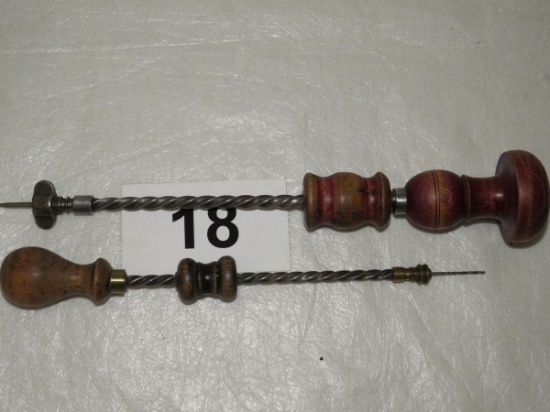 Antique Wood Handled Drills