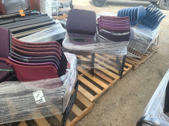 Group of Assorted KI Sled Chairs