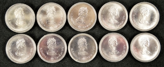 Canadian 5 Dollar 1976 Montreal Olympics Coins