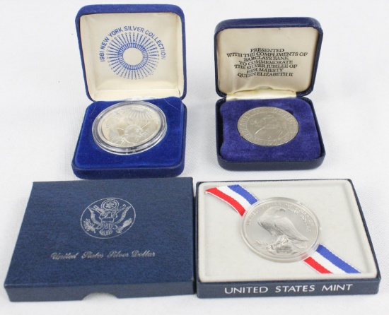 3 Commemorative Silver Bullion Coins
