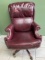 Executive Rolling Office Chair with Decorative Brads