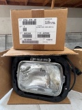 Pair of Peterbilt Headlamp Assy-Single Rectangular Part No. K256-879-4R - New in Box
