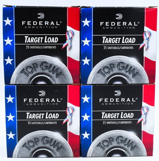 100 Federal Target Load 12 Gauge Shotshells