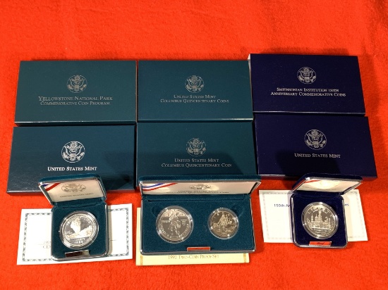 3  Silver Dollar Proof Sets