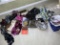 Large lot of assorted scarves, purses