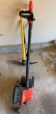 Electric edger, pick ax, clippers