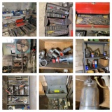 Clean out - Great Old Tool Chest - Shop Fan, Tool Boxes, Sprayers, Hardware & More.