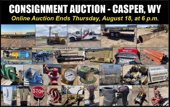 Casper, WY August Consignment Auction
