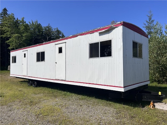 1998 MILLER 40' X 9'10" MOBILE OFFICE TRAILER, T/A - JACK STAND NOT INCLUDED