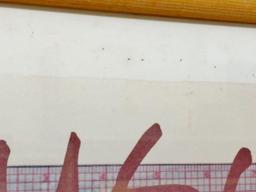 Rauchenberg hand signed print,  Edison College Gallery exibit poster